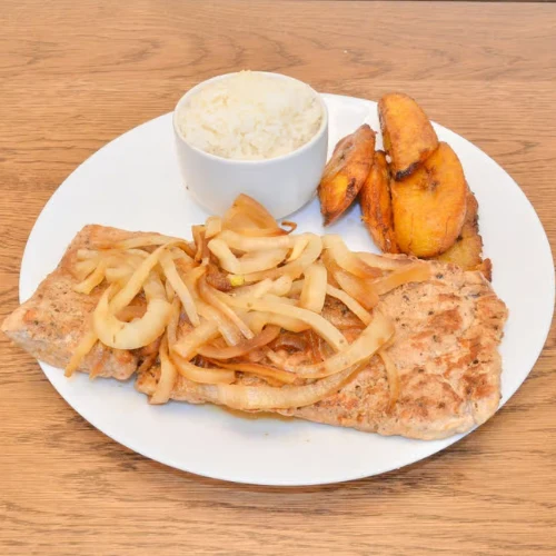 Pork Steak - Juicy grilled pork steak.